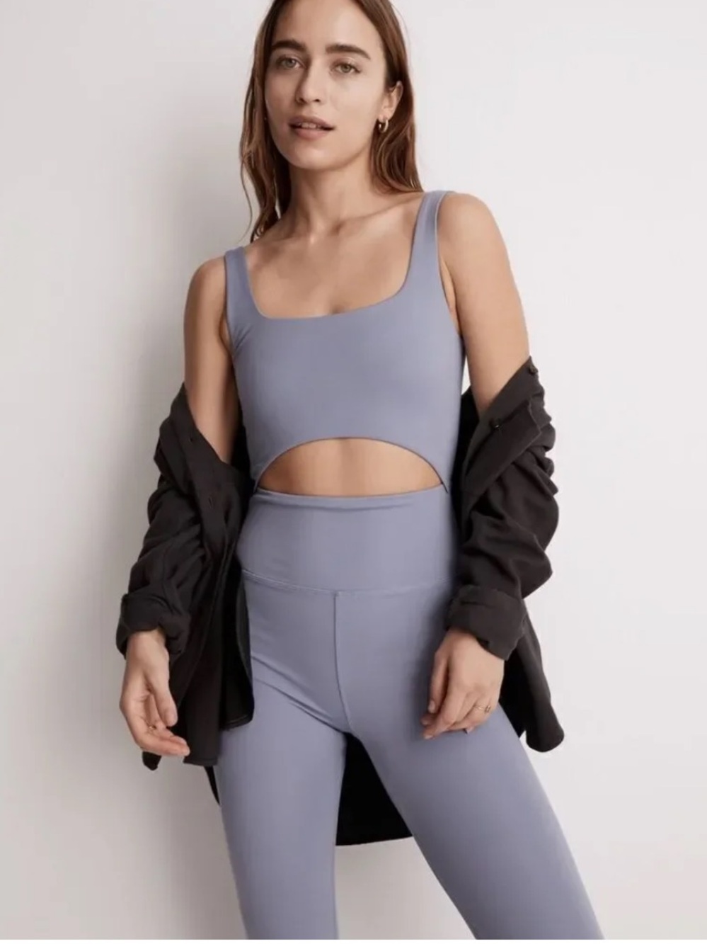 Madewell Periwinkle Cutout Jumpsuit Medium